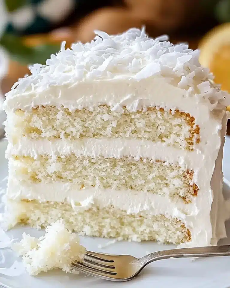 Homemade Creamy Coconut Cake – Easy Recipe