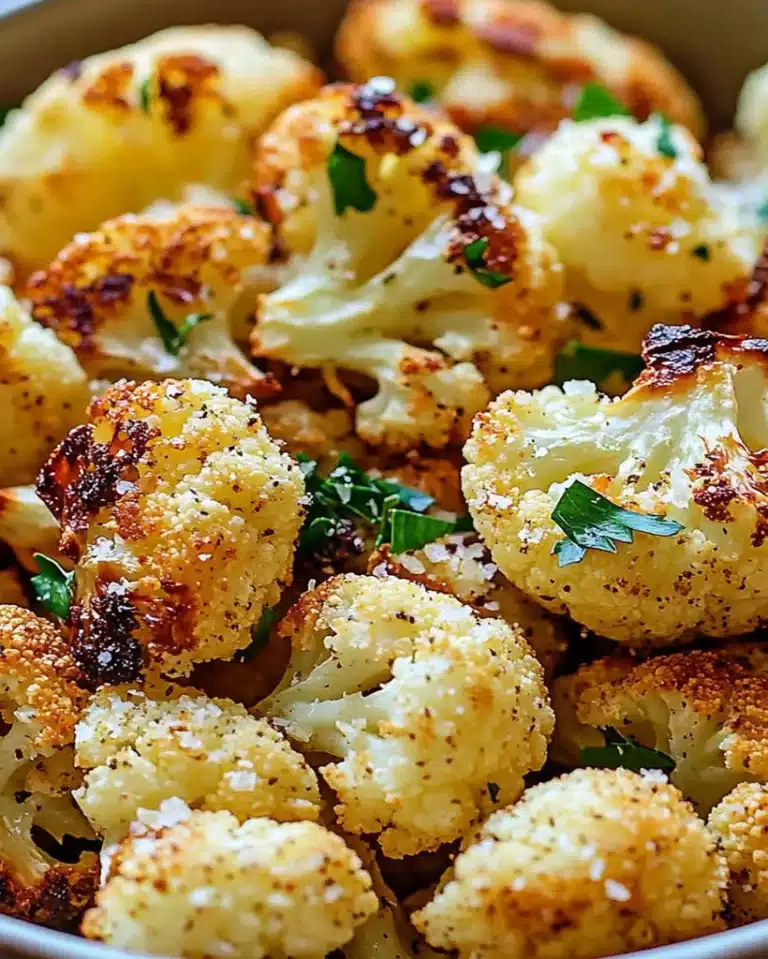 Crispy Parmesan Roasted Cauliflower – Easy & Delicious