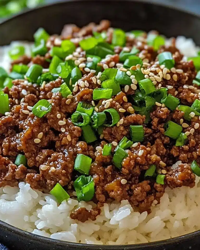 Korean Ground Beef Bowl