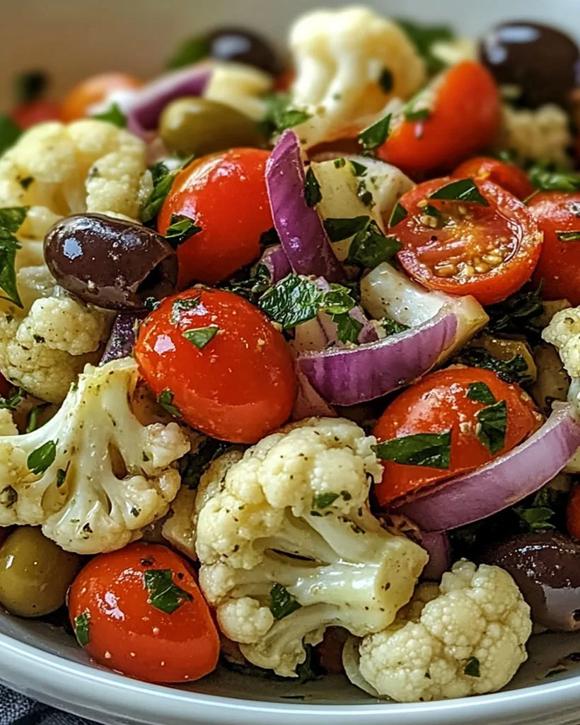 Mediterranean Marinated Cauliflower Salad – Healthy & Easy 8 Mediterranean Marinated Cauliflower Salad – Healthy & Easy