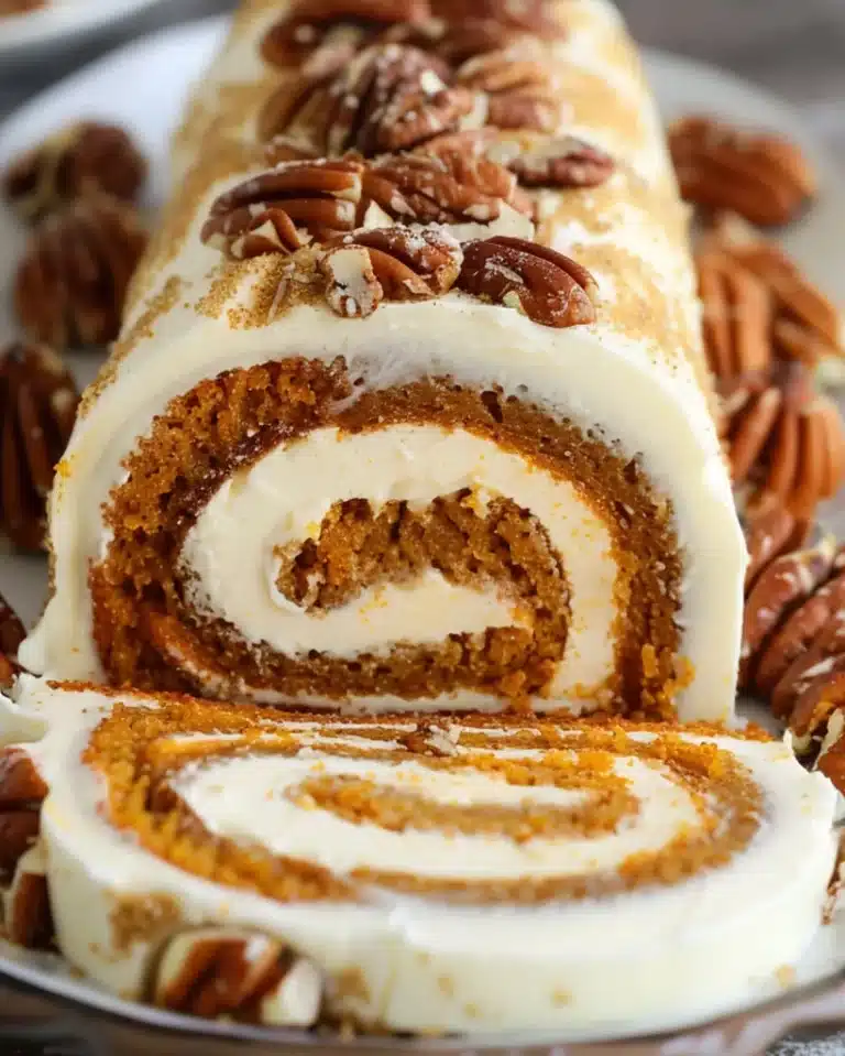 Homemade Carrot Cake Roll – Easy Dessert