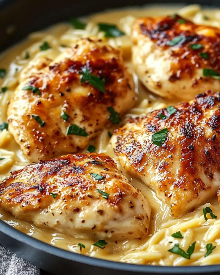 Creamy Parmesan Chicken and Orzo – Best Dinner Idea