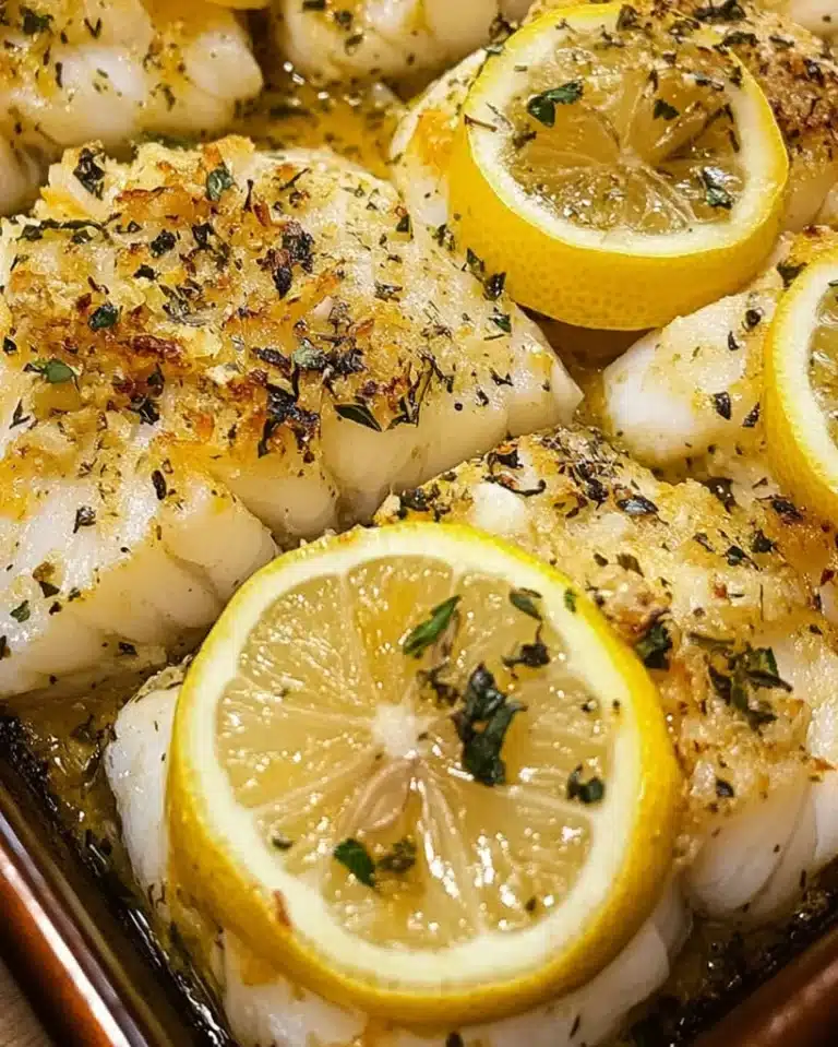Baked Cod with Lemon and Garlic | Easy Dinner Recipe