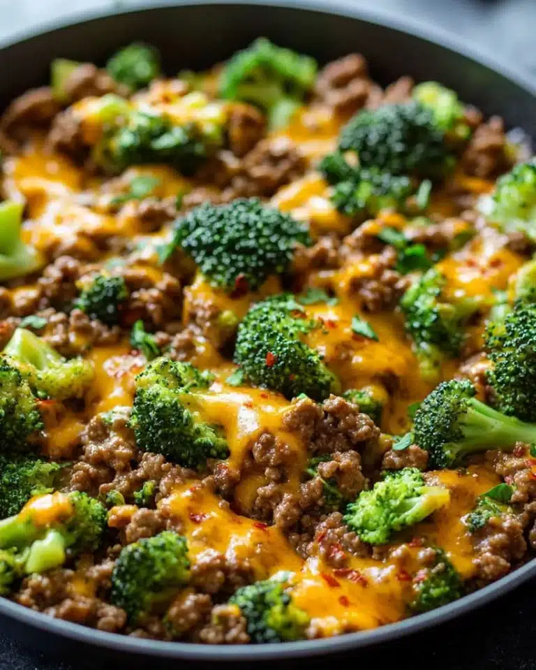 Keto Cheesy Ground Beef Skillet – Easy Low Carb Meal