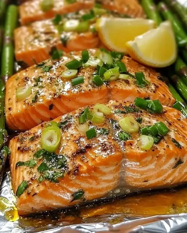 Baked Salmon in Foil with Asparagus | Easy Dinner Idea