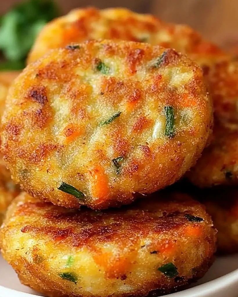 Air Fryer Veggie Potato Cakes - Healthy Easy Recipe