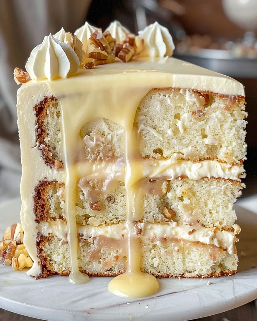 Southern Vanilla Butter Pecan Cake