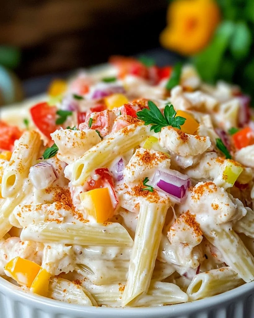 Creamy Cajun Crab Pasta Salad - Best Summer Dish