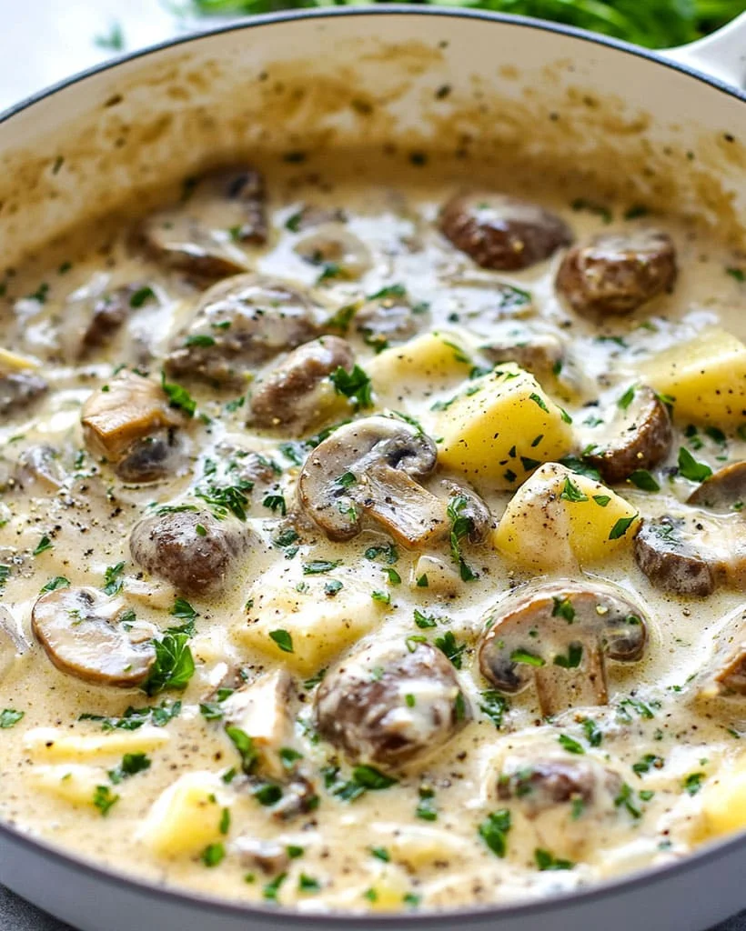 Creamy Garlic Mushroom Beef Recipe – Easy Dinner 8 Creamy Garlic Mushroom Beef Recipe – Easy Dinner
