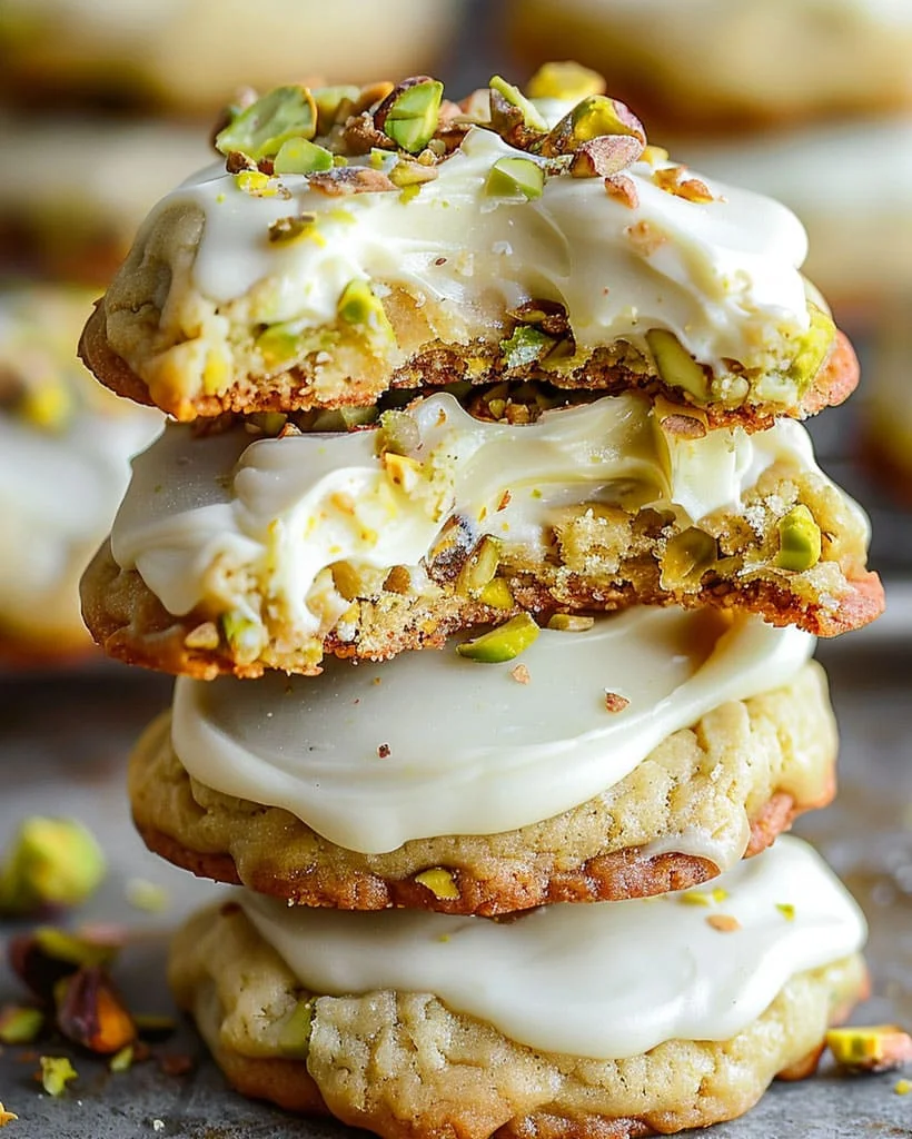Creamy Pistachio White Chocolate Cookies – Easy Dessert Recipe