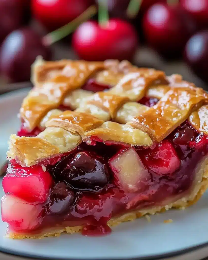 Homemade Cherry Rhubarb Pie - Easy & Delicious Recipe 7 Homemade Cherry Rhubarb Pie - Easy & Delicious Recipe