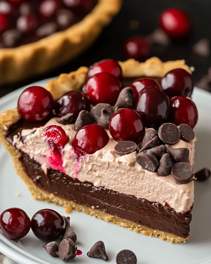 No-Bake Chocolate Cherry Pie - Easy Dessert Recipe 8 No-Bake Chocolate Cherry Pie - Easy Dessert Recipe
