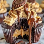 Peanut Butter Chocolate Cupcakes - Easy Dessert 9 Peanut Butter Chocolate Cupcakes - Easy Dessert