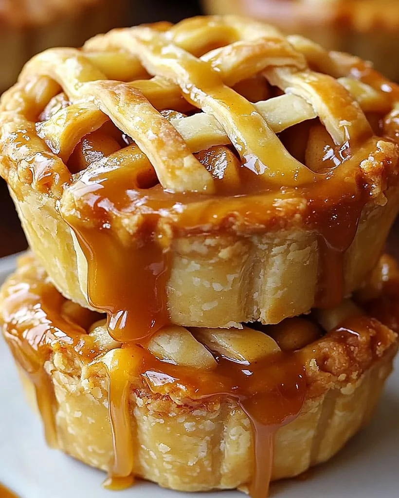 Salted Caramel Apple Mini Pies - Easy Dessert Recipe 8 Salted Caramel Apple Mini Pies - Easy Dessert Recipe