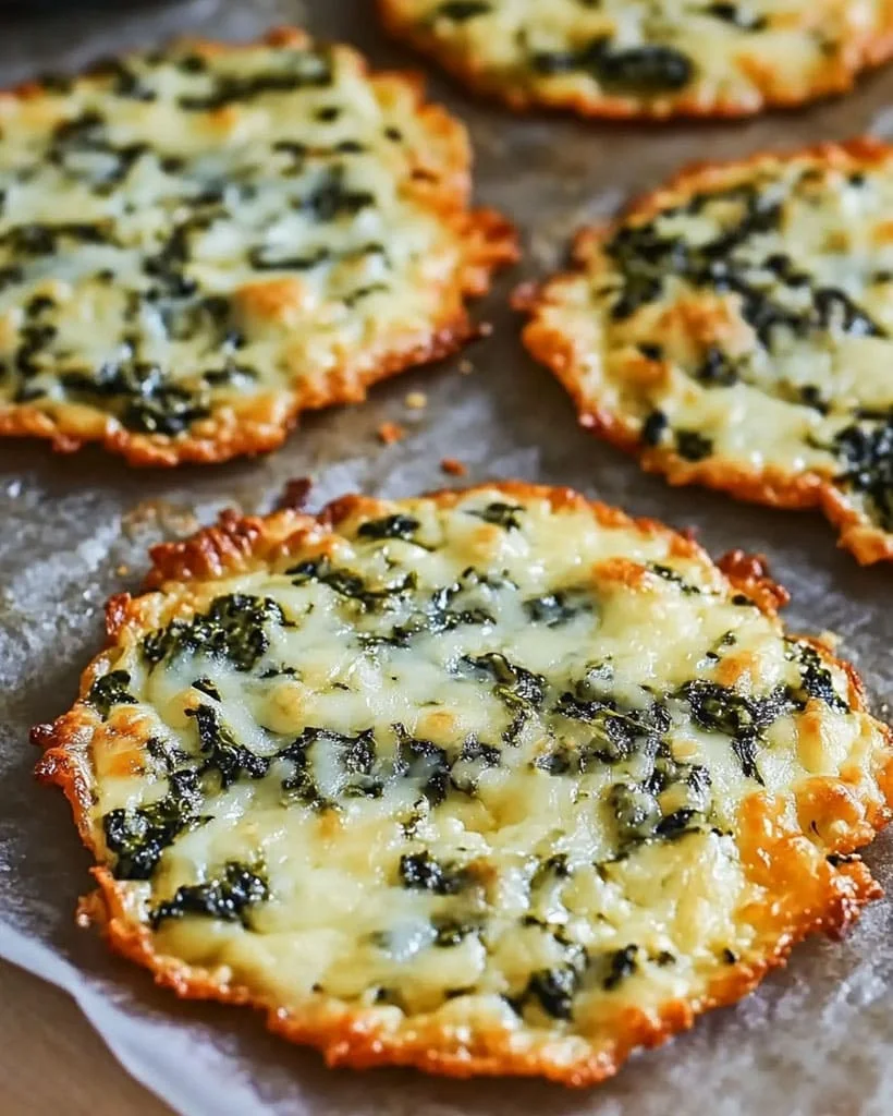 Keto Spinach Cheese Crisps | Low-Carb Snack Ideas 8 Keto Spinach Cheese Crisps | Low-Carb Snack Ideas