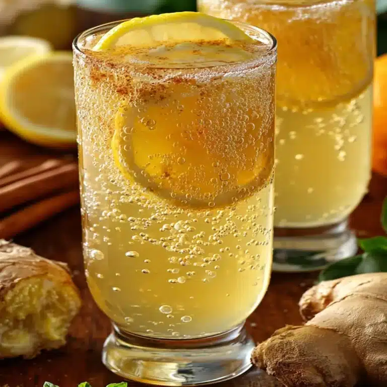 Natural Zepbound Recipe fat-burning drink with ginger and cinnamon in a clear mug