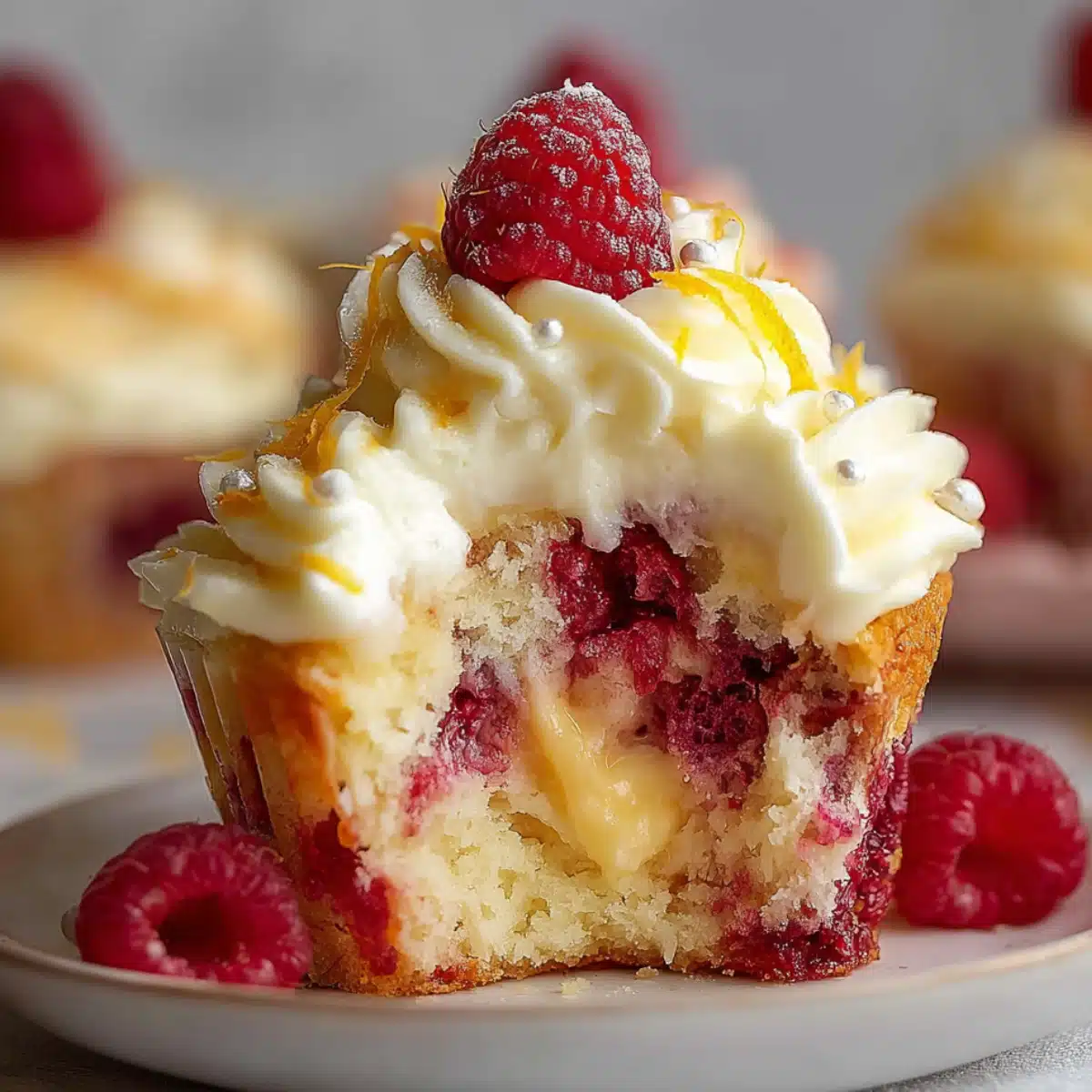 Raspberry Lemon Heaven Cupcakes – best moist lemon raspberry cupcakes with cream cheese frosting