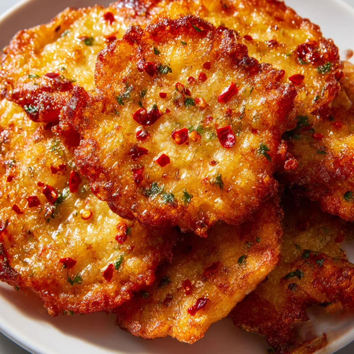 Spicy Holiday Ritz Crackers Recipe with red pepper flakes and golden crust