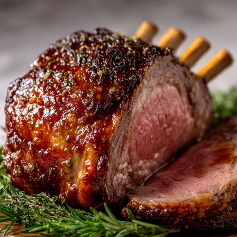 Best prime rib roast recipe ever with crispy herb crust and juicy center