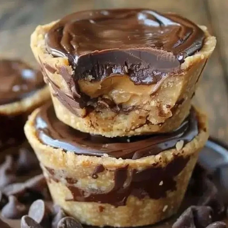 Mini Chocolate Peanut Butter Pies with silky chocolate ganache and creamy peanut butter filling
