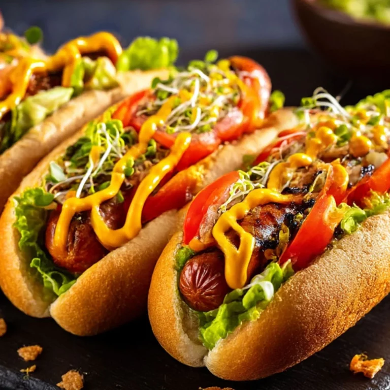Costco Hot Dog Calories & Nutrition (2026) — classic Costco hot dog with mustard, relish, and fresh toppings on a dark slate board.