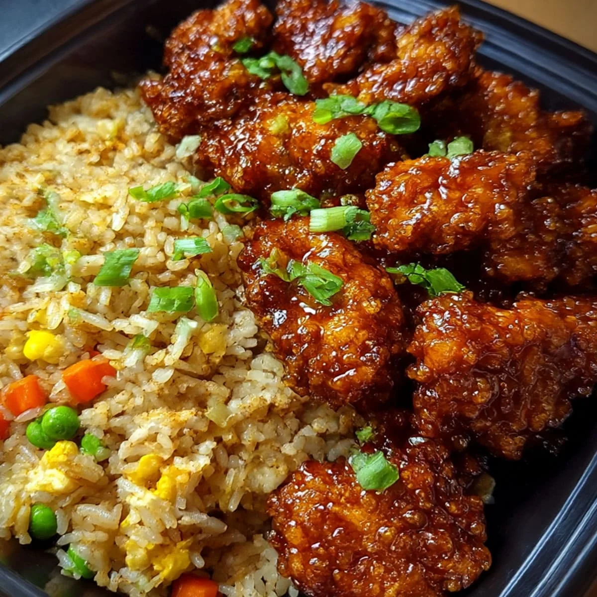 Close-up showing texture, garnish, and plating details