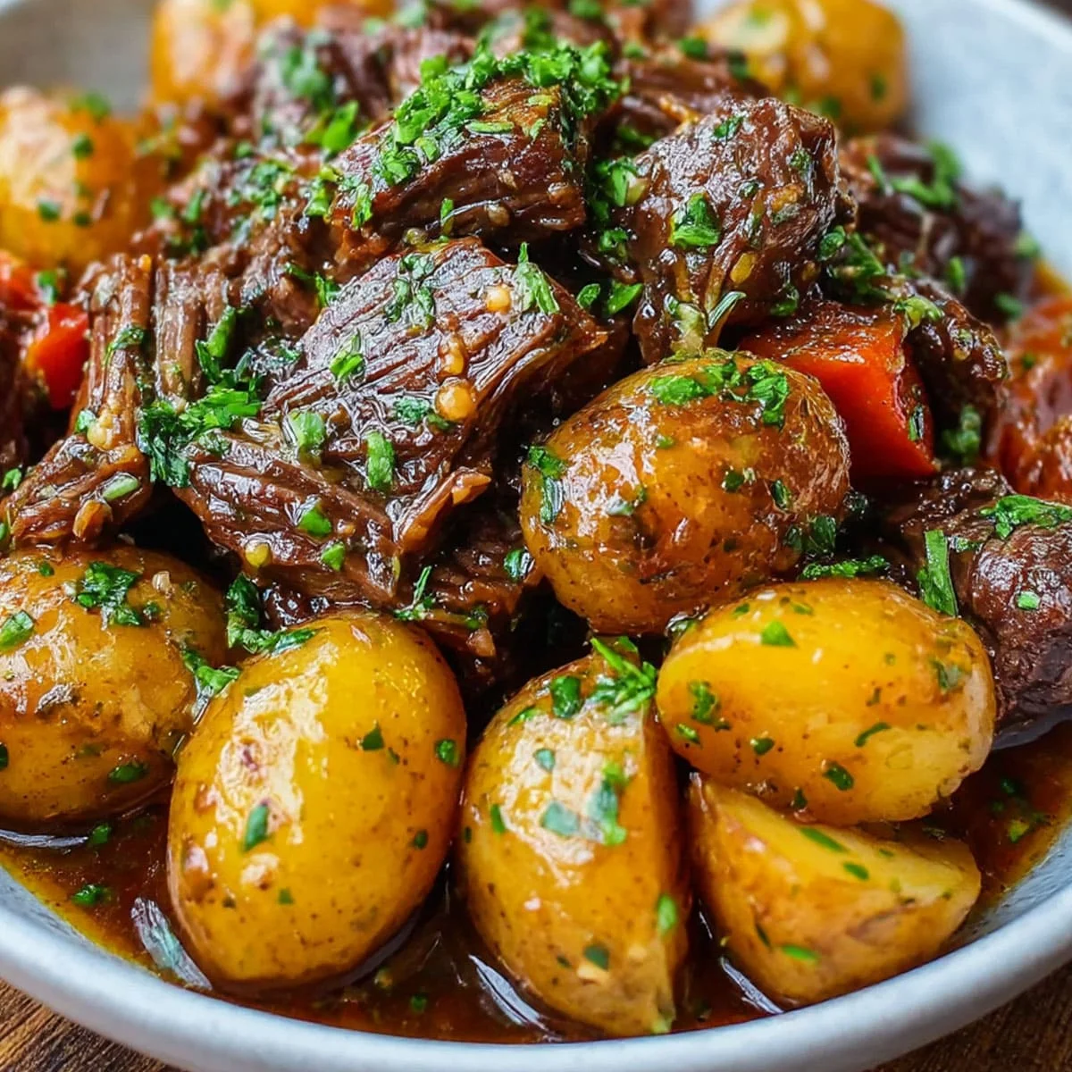 Beautifully served on a plate, ready to enjoy