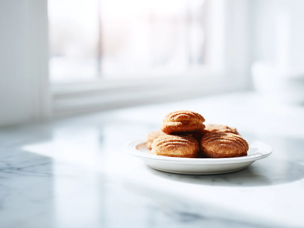 Easy Cinnamon Kissed Cheesecake Donut Cookies — Irresistibly Delicious 10 Beautifully served on a plate, ready to enjoy