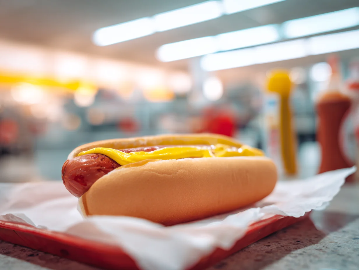 costco hot dog calories - food court photo