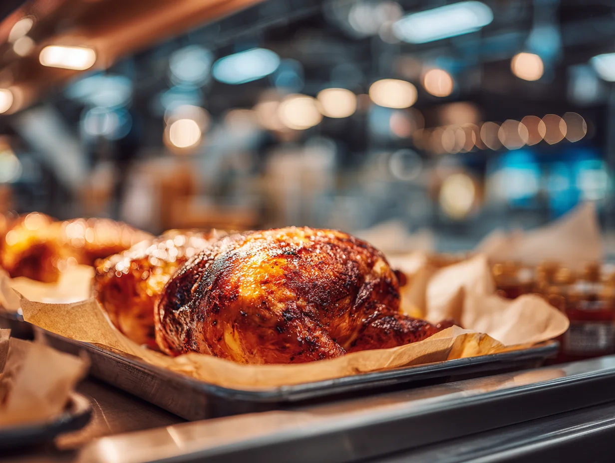 costco rotisserie chicken nutrition - food court photo