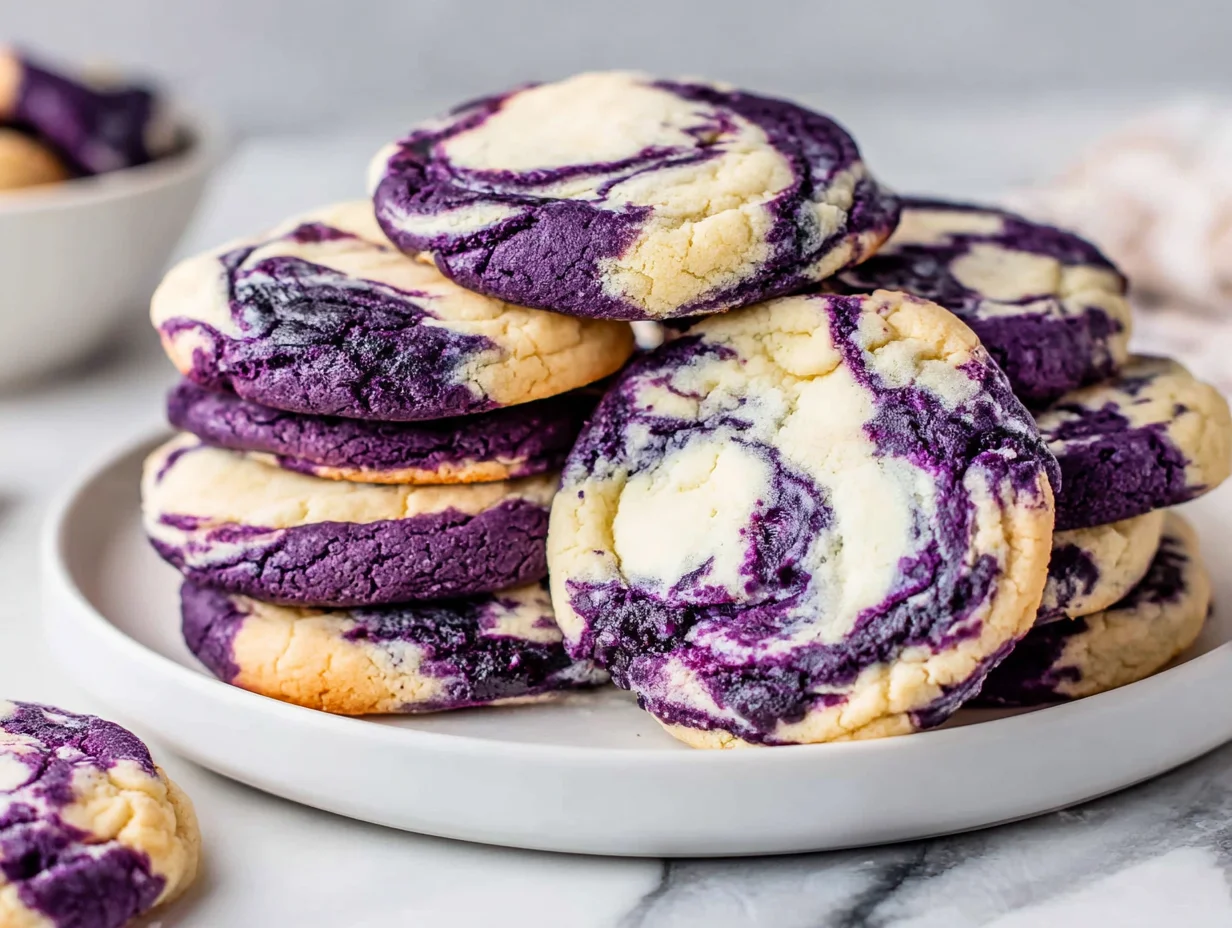 Blueberry Cheesecake Swirl Cookie served and ready to enjoy