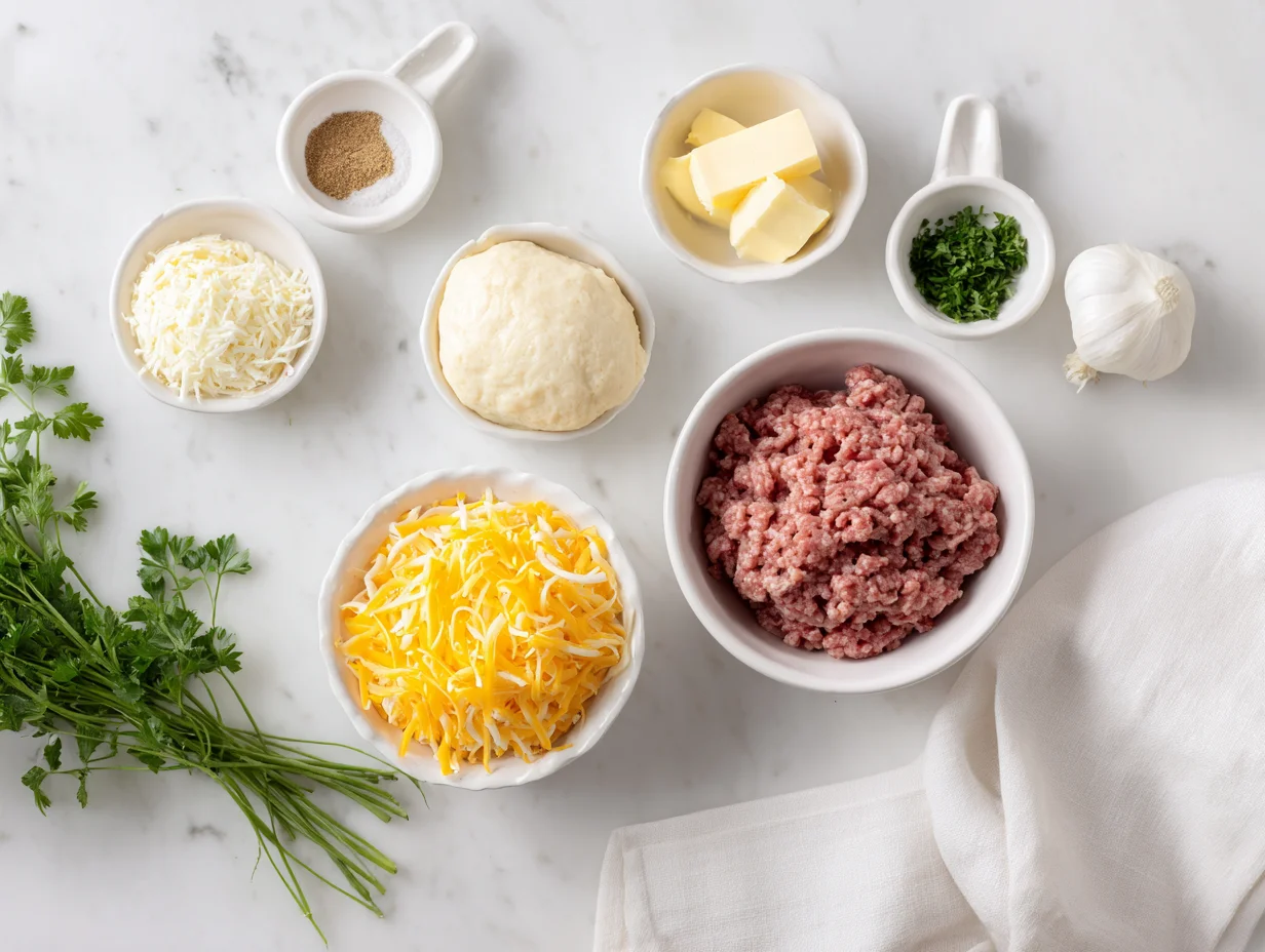 Garlic Parmesan Cheeseburger Bombs – Easy Snack Recipe fresh and ready to serve