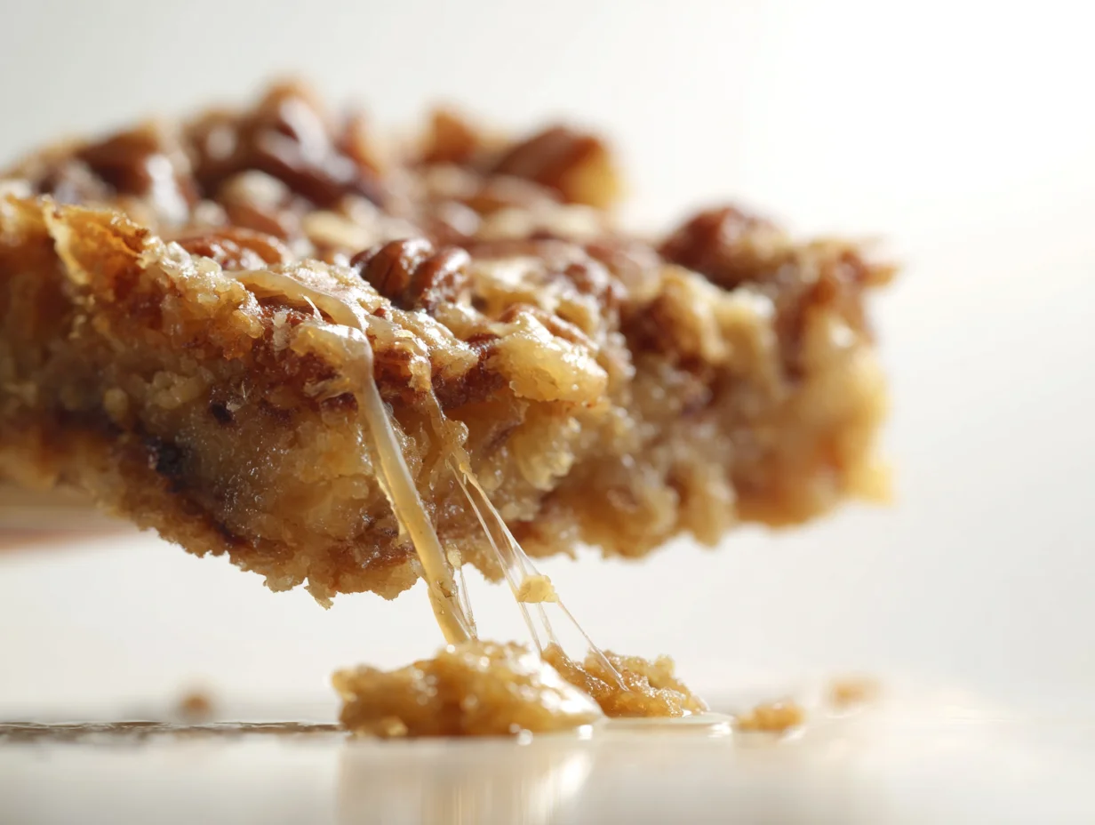 Lazy Girl Pecan Pie Bars beautifully plated and ready to serve