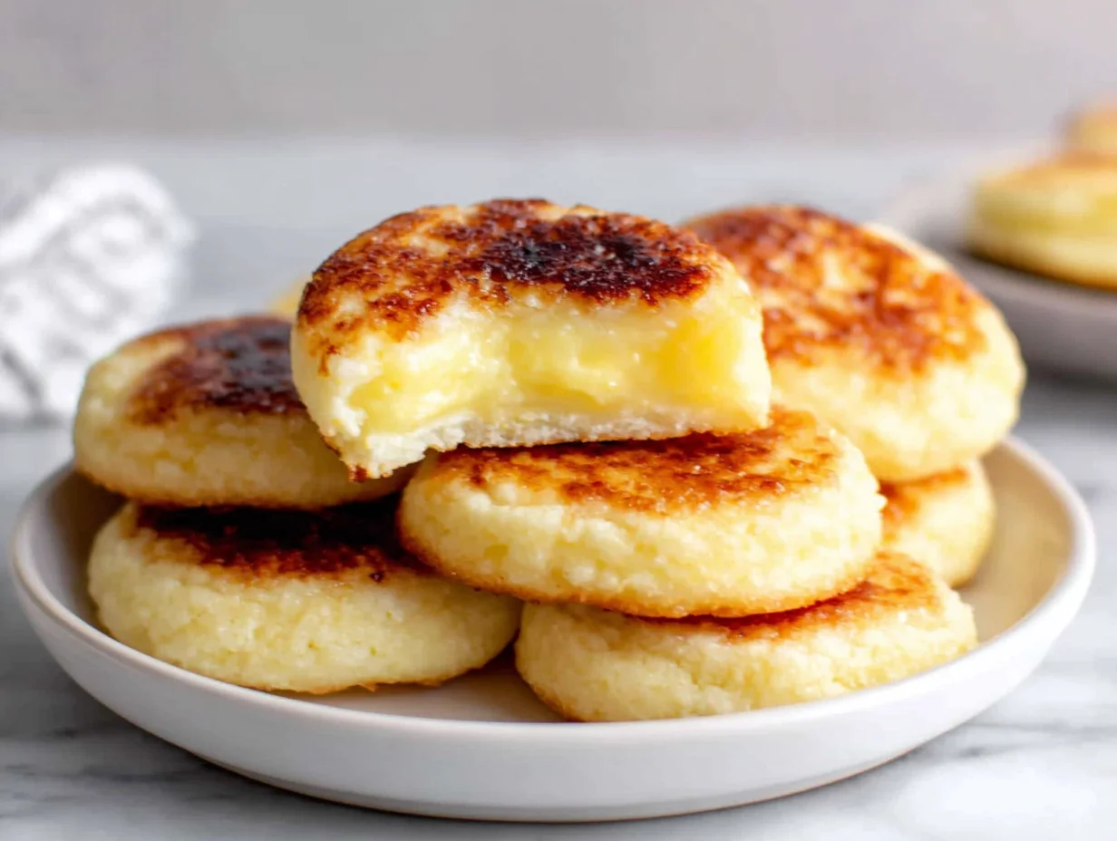 Lemon Curd Crème Brûlée Cookies - Tangy & Sweet Treat 10 Beautifully served on a plate, ready to enjoy