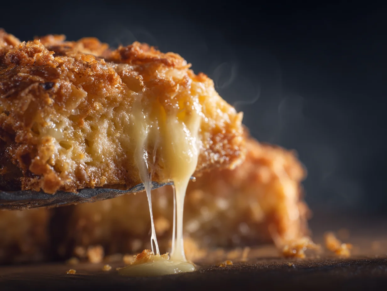 Close-up showing texture, garnish, and plating details