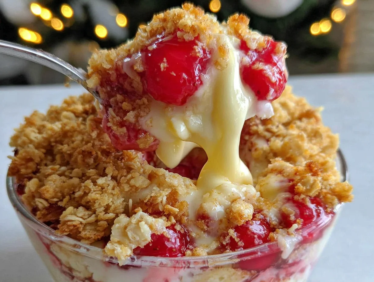 Easy Strawberry Crunch Banana Pudding — A Delightful Treat 11 Close-up showing texture, garnish, and plating details
