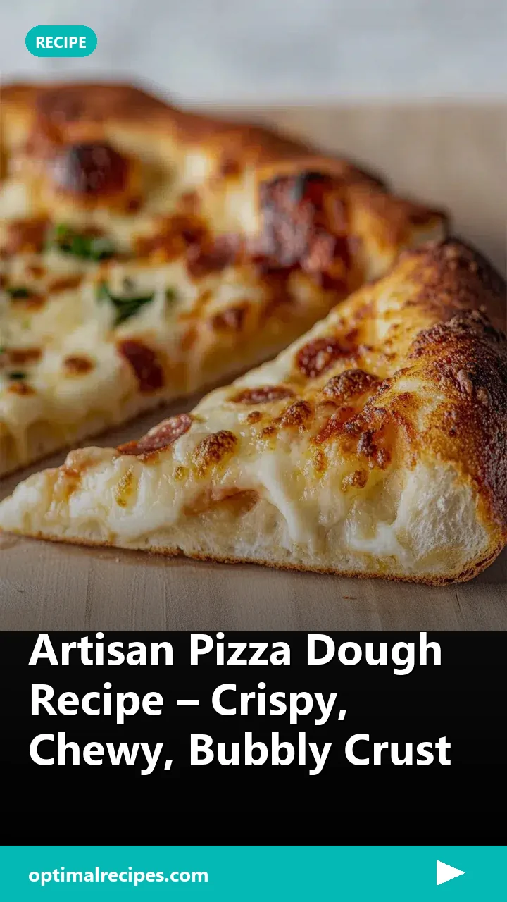 Artisan Pizza Dough Recipe – Crispy, Chewy, Bubbly Crust