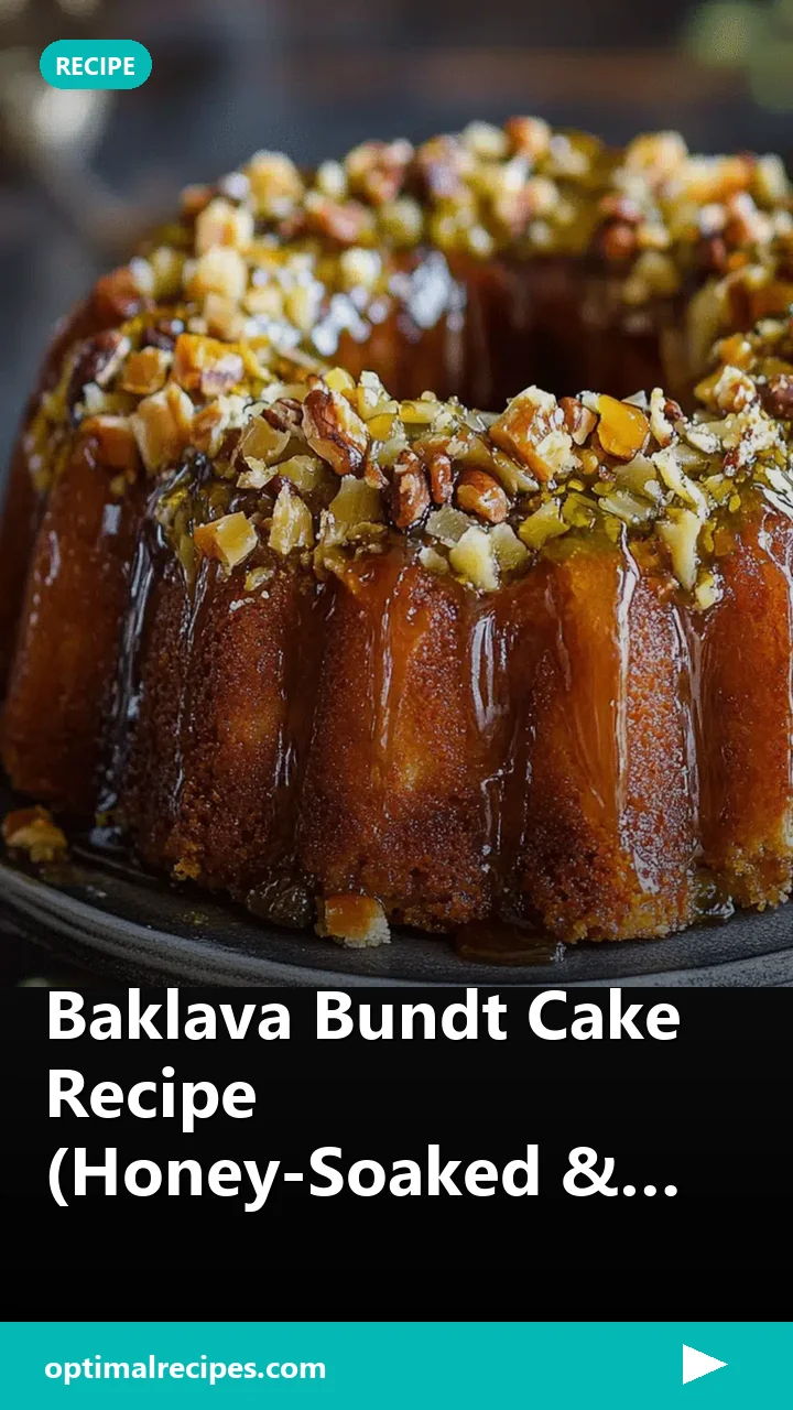 Baklava Bundt Cake Recipe (Honey-Soaked & Nutty!)