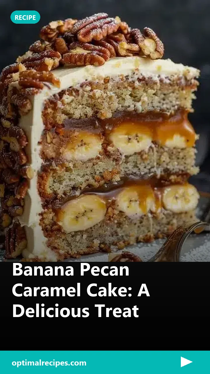 Banana Pecan Caramel Cake: A Delicious Treat