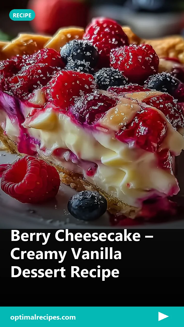 Berry Cheesecake – Creamy Vanilla Dessert Recipe