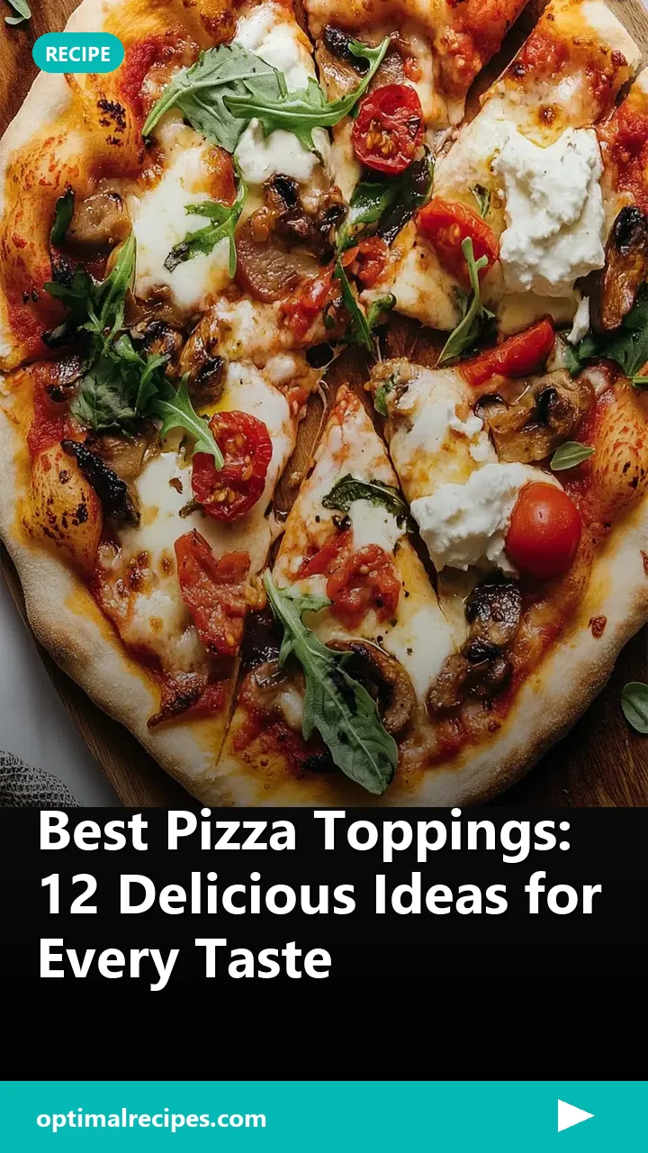Best Pizza Toppings: 12 Delicious Ideas for Every Taste