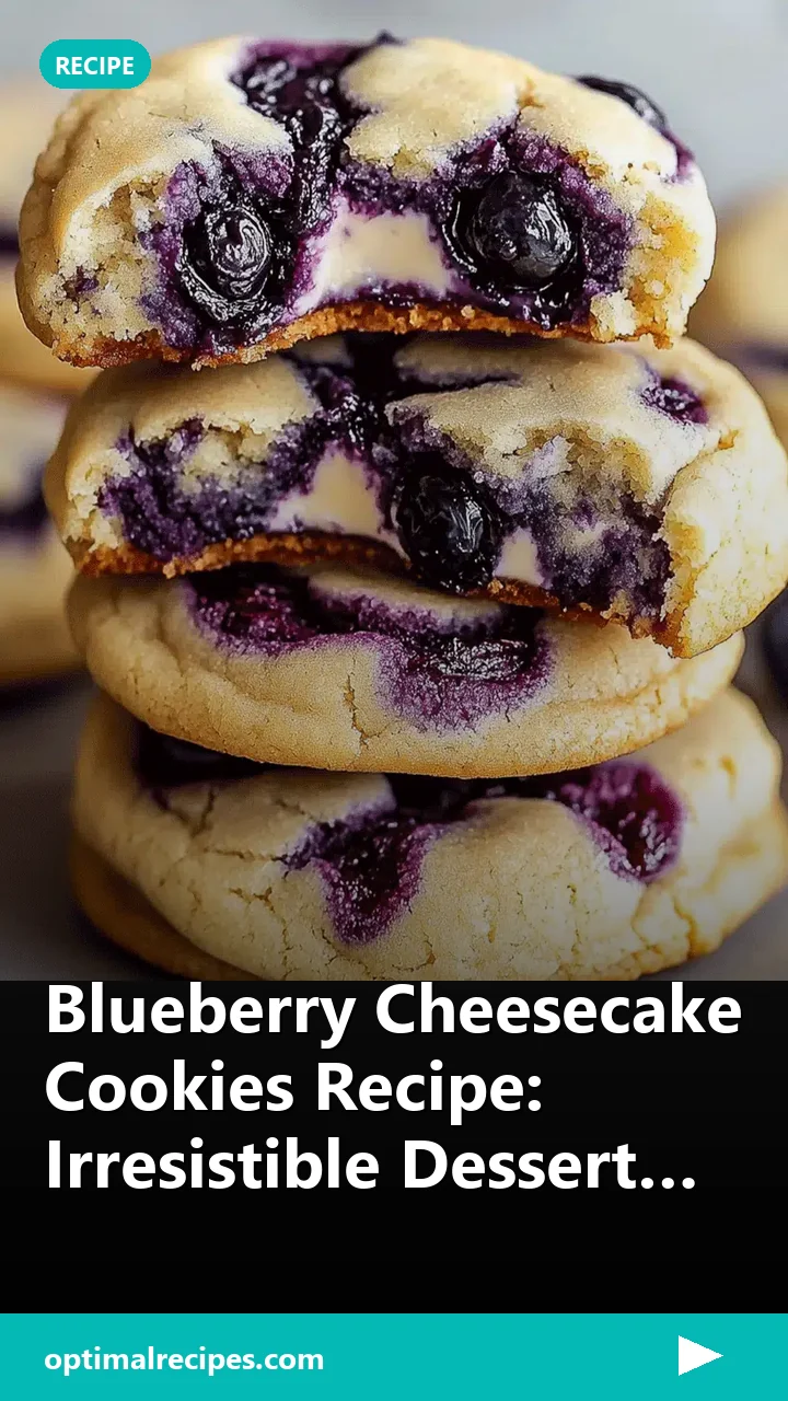 Blueberry Cheesecake Cookies Recipe: Irresistible Dessert Idea