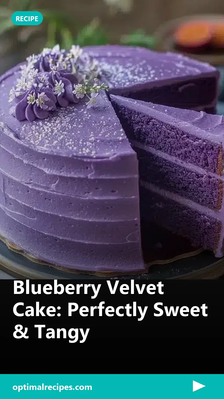 Blueberry Velvet Cake: Perfectly Sweet & Tangy