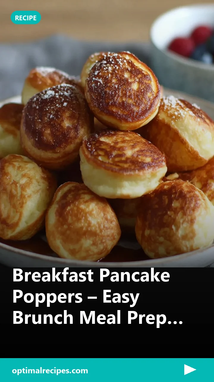 Breakfast Pancake Poppers – Easy Brunch Meal Prep Idea
