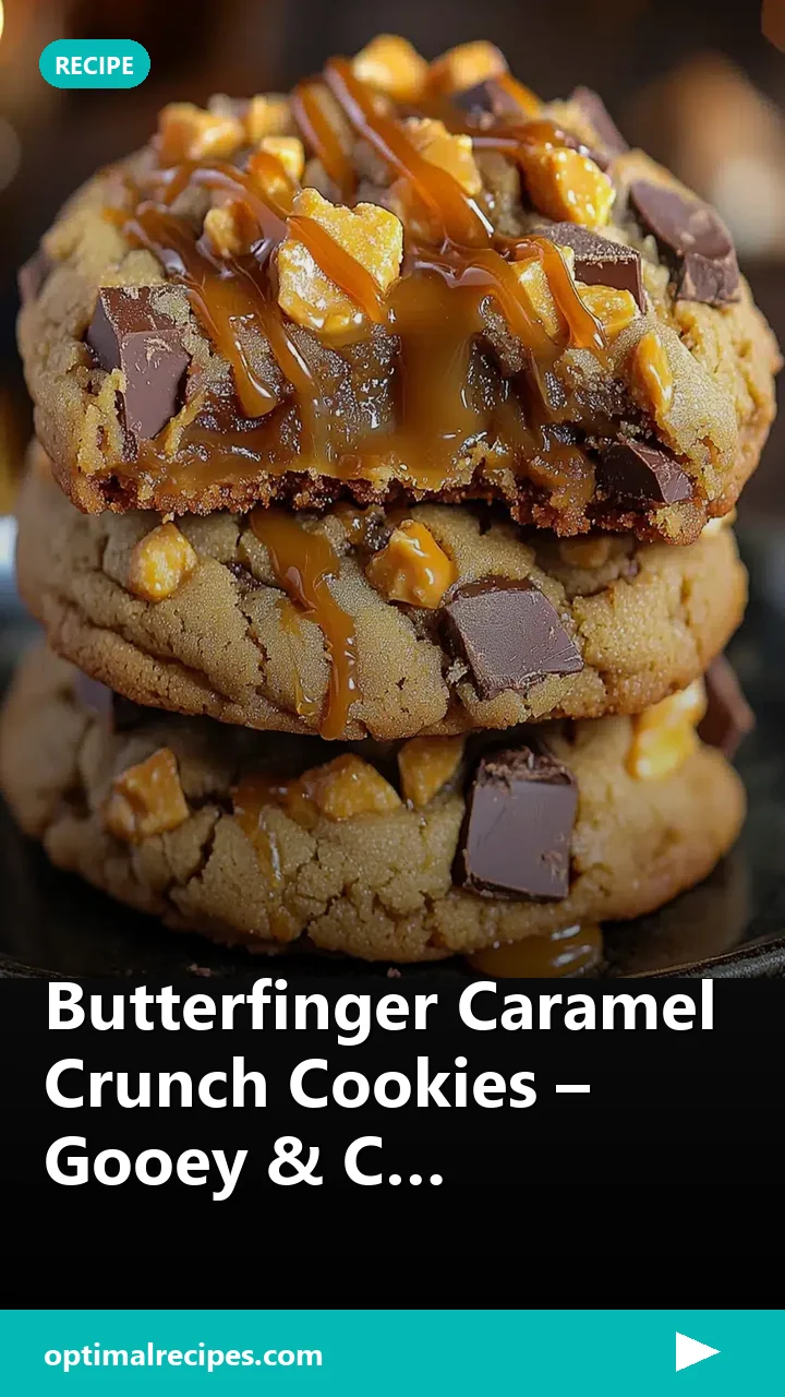 Butterfinger Caramel Crunch Cookies – Gooey & C…