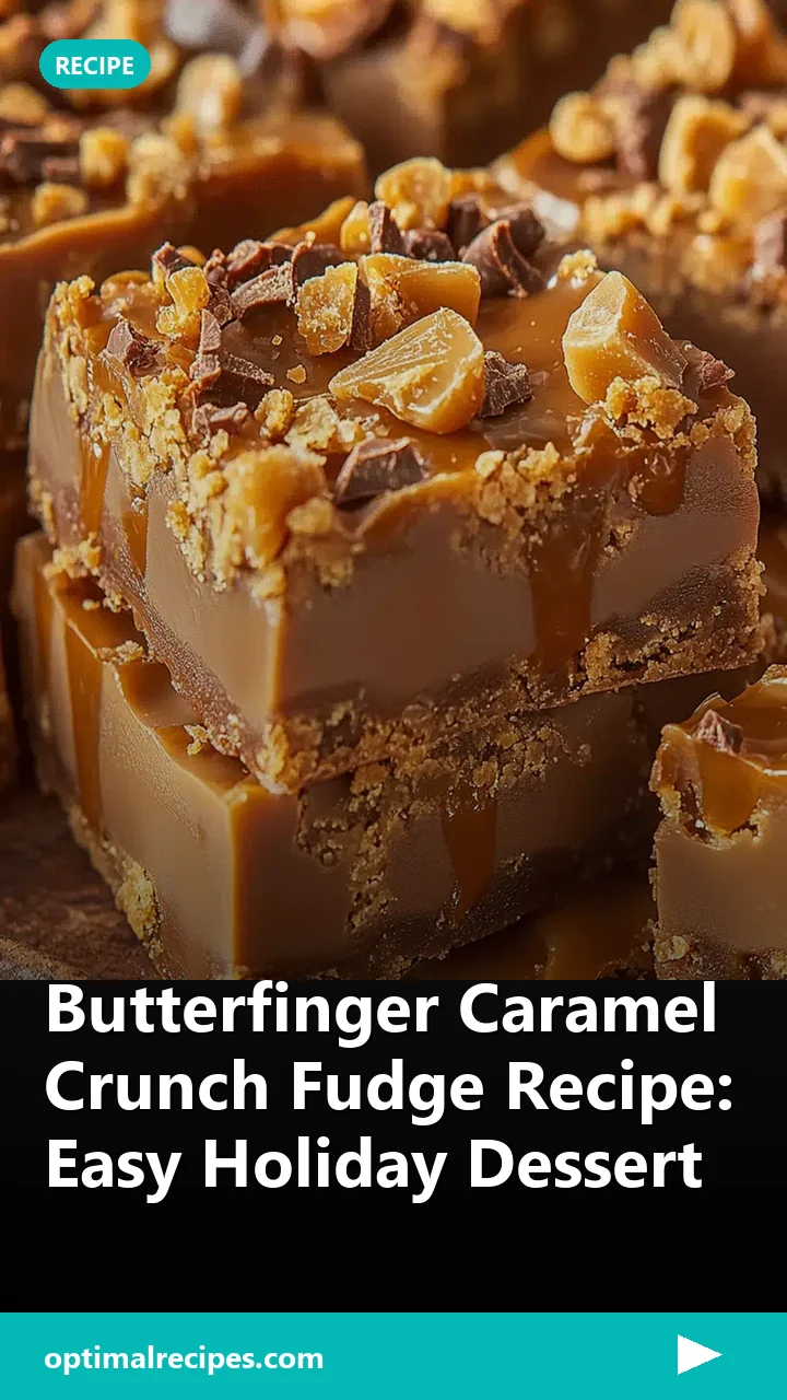 Butterfinger Caramel Crunch Fudge Recipe: Easy Holiday Dessert