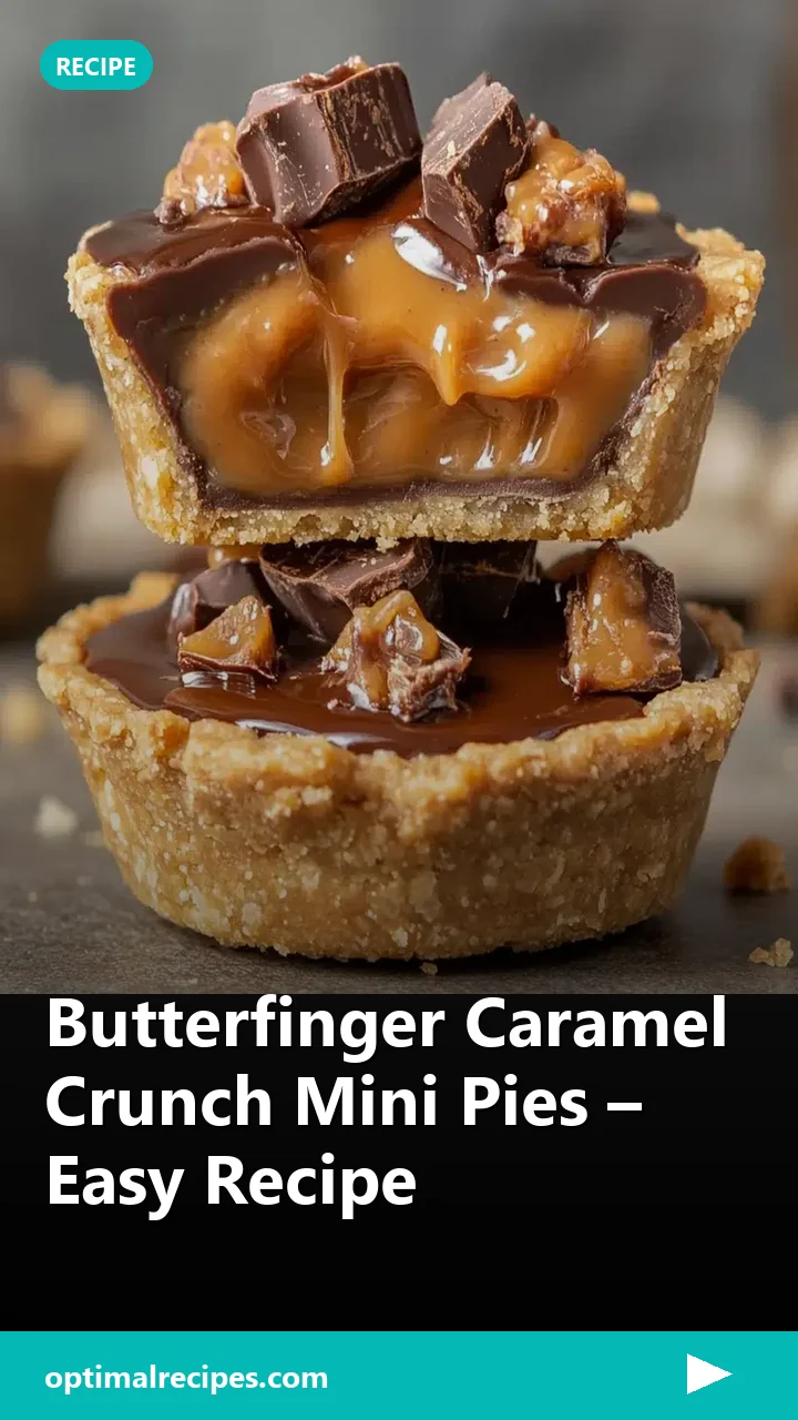 Butterfinger Caramel Crunch Mini Pies – Easy Recipe