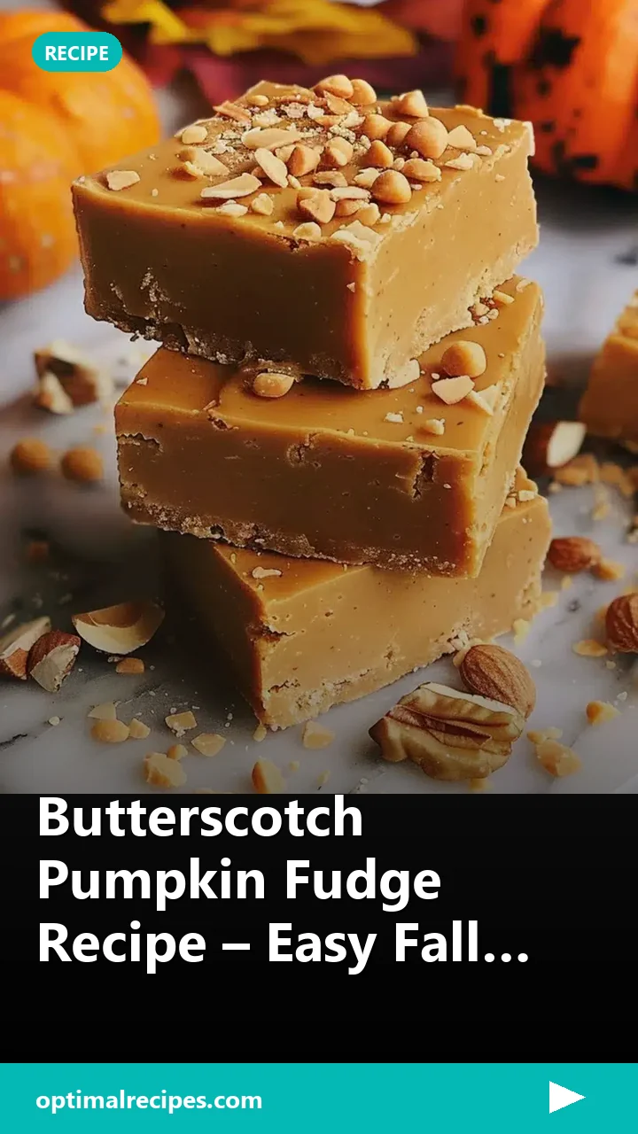 Butterscotch Pumpkin Fudge Recipe – Easy Fall Dessert