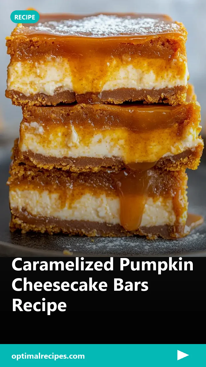 Caramelized Pumpkin Cheesecake Bars Recipe