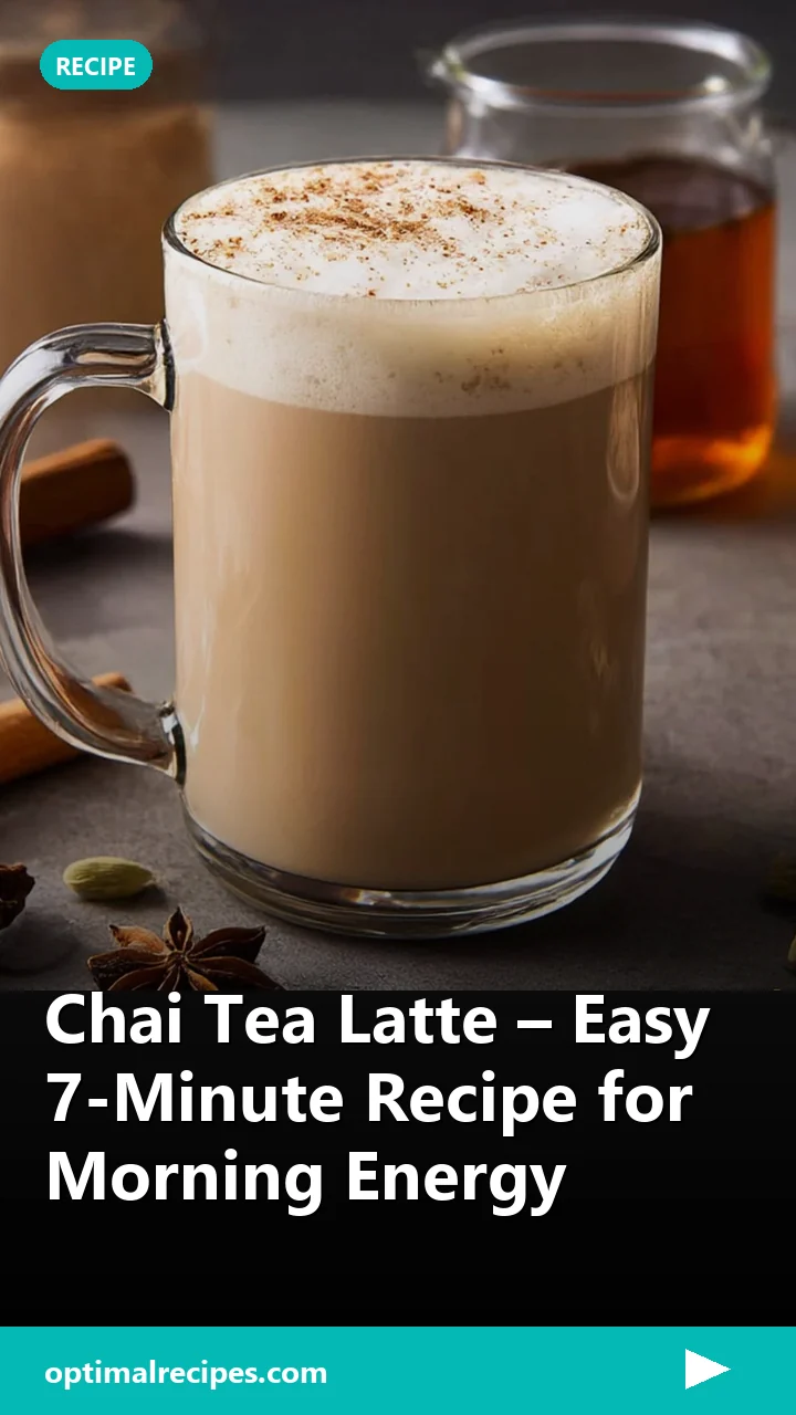 Chai Tea Latte – Easy 7-Minute Recipe for Morning Energy